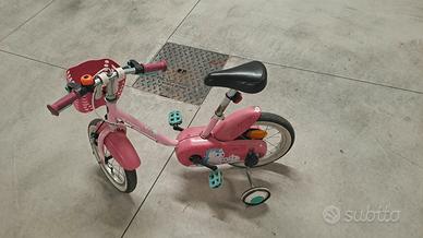 bicicletta bimba 2-5 anni  con rotelle 