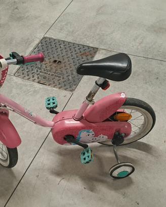 bicicletta bimba 2-5 anni  con rotelle 