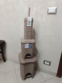 set pattumiere e porta scopino 