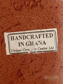 Vaso terracotta Ghana fatto a mano