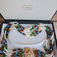 Collana bigiotteria vintage, chiusura gioiello