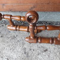 supporto tenda in legno