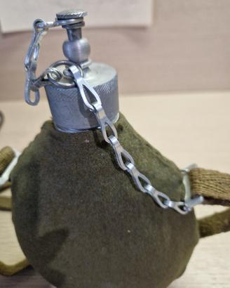 Borraccia e gavetta militari in alluminio
