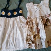Vestitini estivi fatti a mano NUOVI 2-3 anni