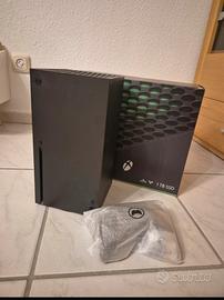 Xbox series x con giochi e accessori