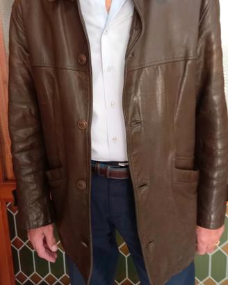 GIACCA SAHARIANA  in vera pelle  - Uomo TG. L/50 