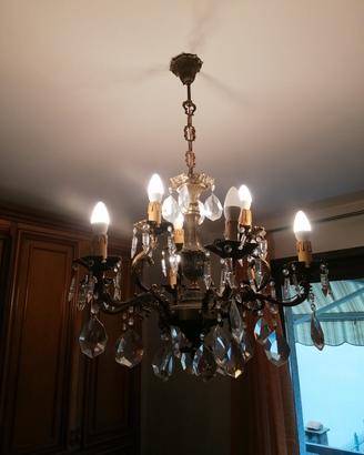 lampadario + 2 abasciur