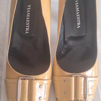 Scarpe décolleté senape