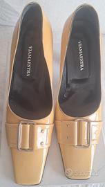 Scarpe décolleté senape