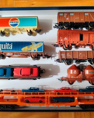 Vagoni Lima scala HO, cisterne, bisarche, merci