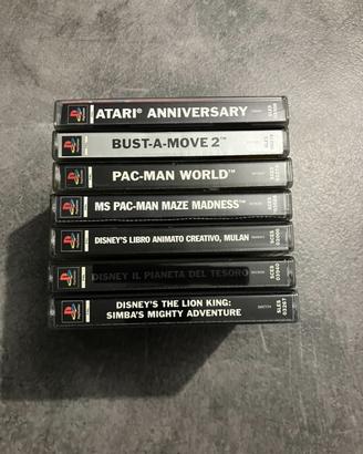 Lotto 6 giochi PS1 Playstation Italia