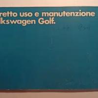 Libretto di uso e manutenzione Volkswagen 1981