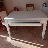 Tavolo cucina LEGNO bianco