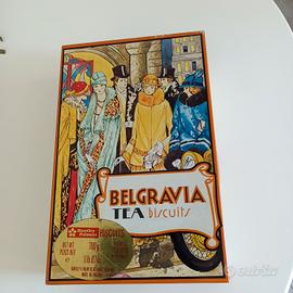 Scatola vintage di biscotti da tè