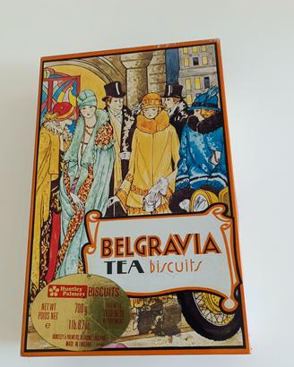 Scatola vintage di biscotti da tè