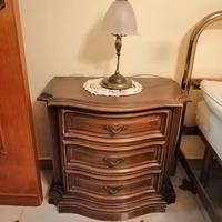 Lumi da comodino in ottone e vetro di murano