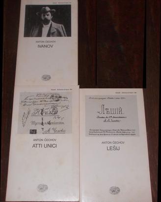 LOTTO 3 LIBRI ANTON CECHOV EINAUDI TEATRO - RARI