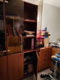 Librerie ufficio o camera studio con cassettiera