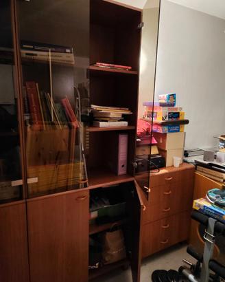Librerie ufficio o camera studio con cassettiera