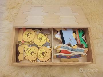 Gioco in legno "vesti l' orsetto"