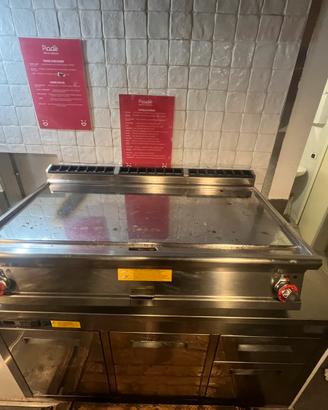 Piastra elettrica fry top professionale