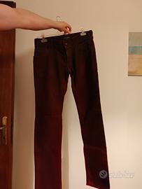 Dolce & Gabbana Jeans uomo Rosso Bordò Tg.50
