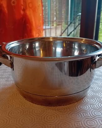 Pentola media in acciaio inox, induzione