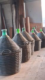 6 damigiane Vintage di varie misure: