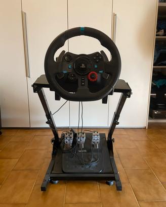 Simulatore di guida con supporto + Gran Turismo 7