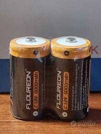 2 Batterie ricaricabili tipo C 1.2V 5000mAh