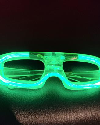 Occhiali led al neon per feste