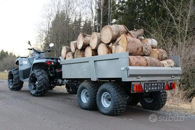 Rimorchio fuoristrada ribaltabile per QUAD e ATV