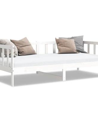 Letto in legno 90 x 200, rete e materasso 