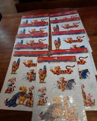 10 set di vetrofanie per Natale, Winnie the Pooh