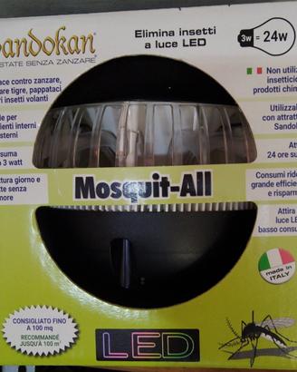 Sandokan Lampada LEDElettroinsetticida Mosquit all