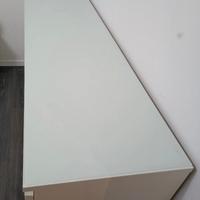 Ikea Ripiano BiancoVetroTop+2 Supp Sanit Sospesi