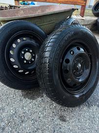 3 CERCHI R13 CON GOMME INVERNALI 155/65 R13