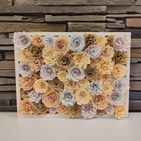 Quadretto centrotavola cornice fiori 