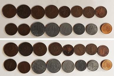 Monete Germania Terzo Reich 1937-1944