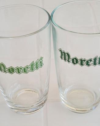4 bicchieri da birra Moretti