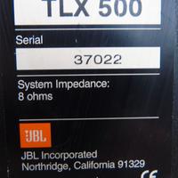 ELETTRONICA CASSE JBL TLX 500 LEGGETE DESC. GRAZIE