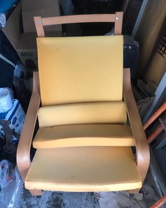 2 Sedia a dondolo Ikea color legno chiaro