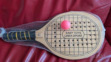 Set 2 racchette legno e 1 pallina