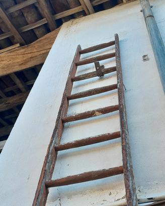 scala in legno vintage