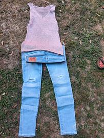 Jeans levis taglia 27 e maglia m