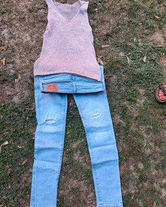 Jeans levis taglia 27 e maglia m