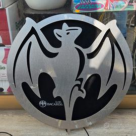 grande insegna in metallo Bacardi 