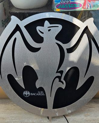 grande insegna in metallo Bacardi 