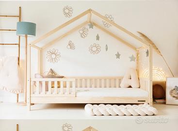 Letto capanna Mon Lit Cabane e materasso Dorelan