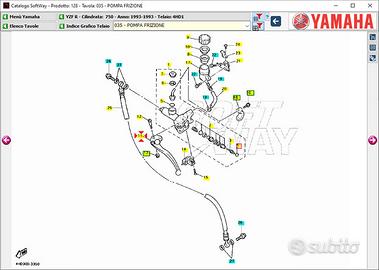 Leva frizione Yamaha YZF R 750 4FM839120000